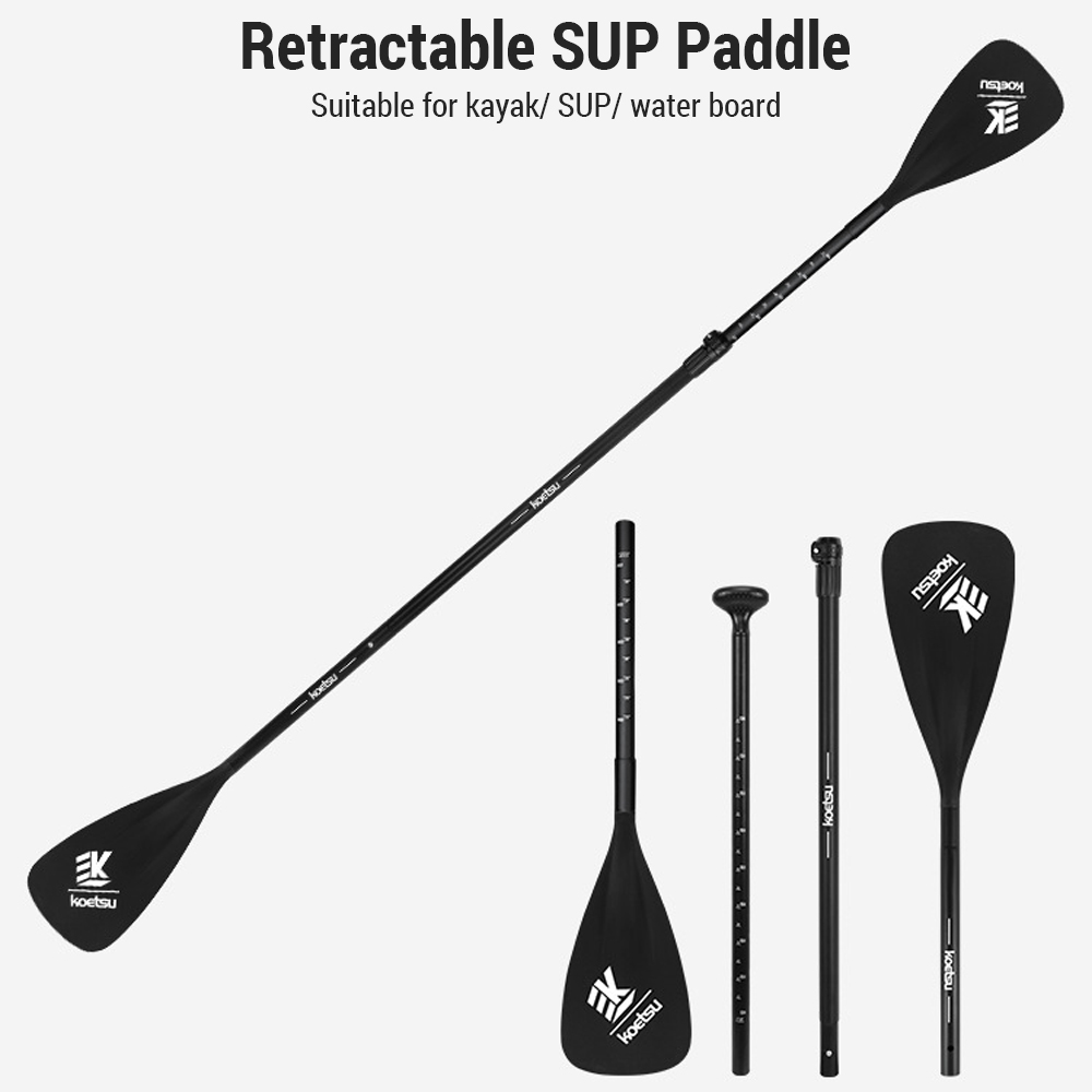 Adjustable SUP Paddle Aluminum - Fishing Kayak Crate ulasan dan harga