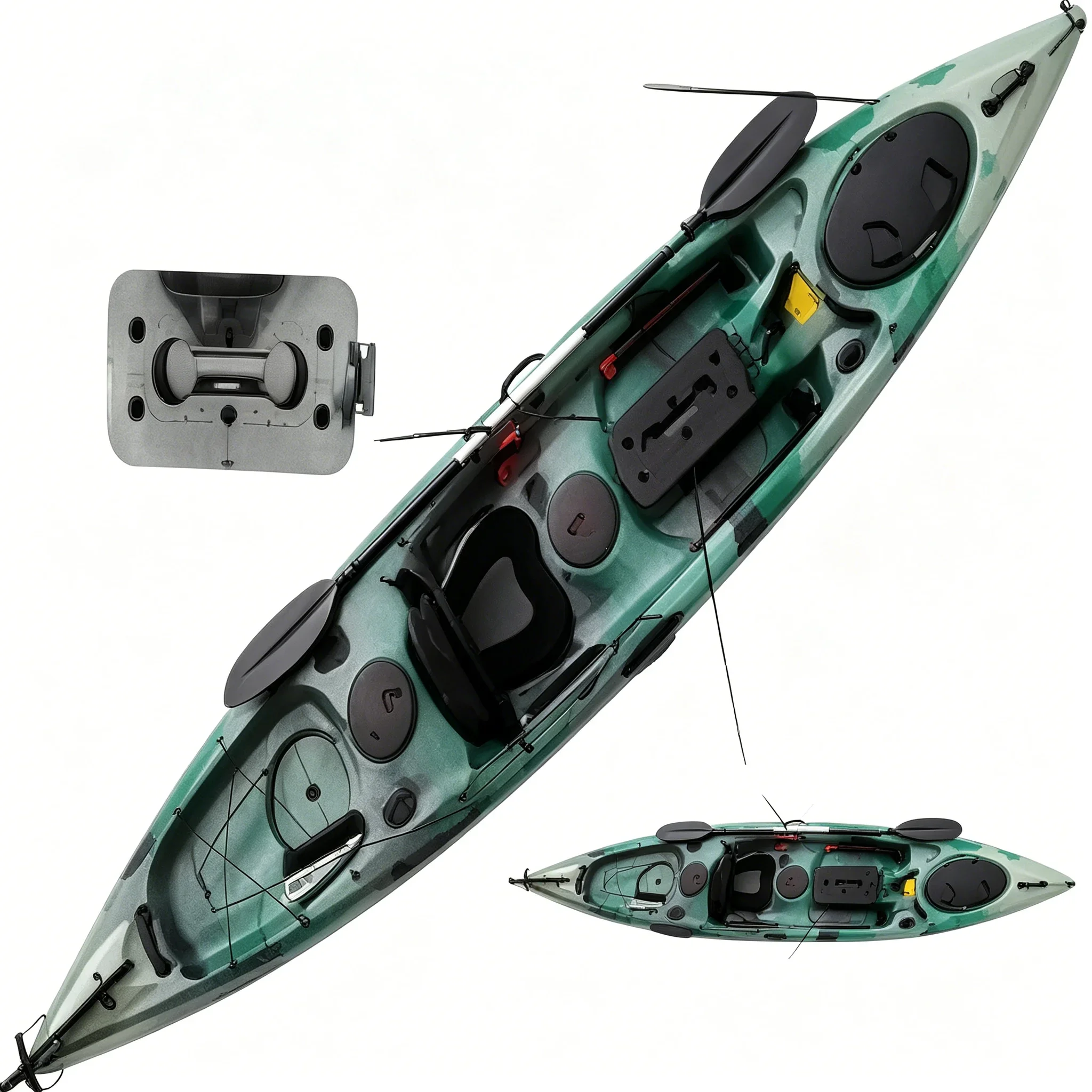 Single Person Polyethylene Ped - Fishing Kayak Pedal Drive ulasan dan harga